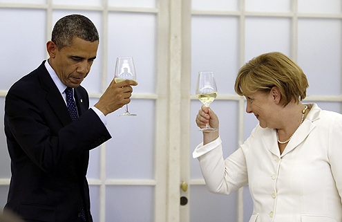 PARTNERKA TREĆEG REDA: Barak Obama i Angela Merkel / fotografije: reuters