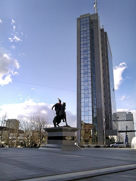 PRIŠTINA: Spomenik Skenderbegu<br><br>foto: j. gligorijević