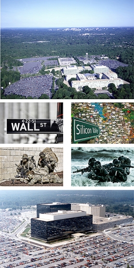 IMA NEKA TAJNA VEZA: Sedište CIA, Volstrit, Silikonska dolina, marinci, »foke«, sedište NSA<br><br>fotografije: wikipedia.org, reuters